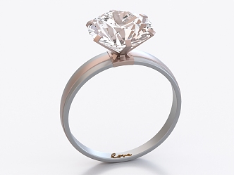 Diamond Ring Jewelry 3d model