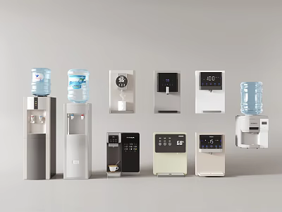Different Types Of Water Dispensers For Daily Use 3d model