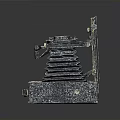 Vintage Folding Camera Classic Electronics Device With Retro Design And Old Fashioned Style
