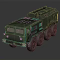 Military Transport Vehicle With Camouflage Paint And Heavy Duty Multi Wheel Design