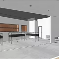 Modern Jewelry Store Interior With Glass Display Cases Wooden Shelves And Ceiling Lighting