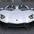 White Convertible Sports Car With Sleek Aerodynamic Design And Stylish Front Headlights