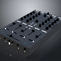 Professional DJ Mixer Electronic Control Panel with Multiple Knobs Faders And LED Indicators