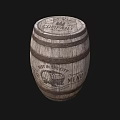 Rustic Vintage Wooden Barrel With Best Inspected Menu And Decorative Details