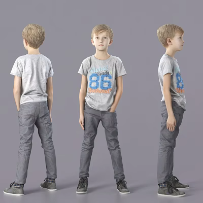 modern boy boy figure 3d model modern boy boy figure 3d model