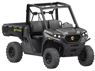 Polaris UTV Off Road Vehicle With Open Cab Cargo Bed And Large Tires 3d model