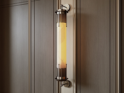 Metal wall lamp strip wall lamp marble wall lamp model