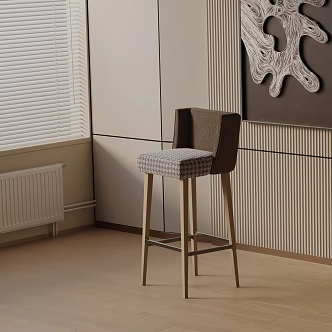 Modern Bar Chair 3d model