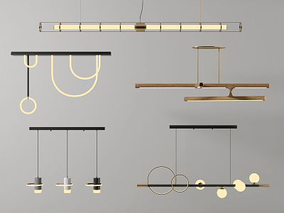 Modern chandelier combination model