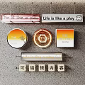 Decorative Text Signs With Life Is Like A Play The Setting Sun And Editable Content