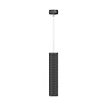 Modern Cylindrical Pendant Lights With Honeycomb Texture In Black White And Gold
