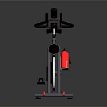 Exercise Bike with Black Red Design and Digital Display Screen for Home Fitness