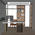 Modern study 3d model