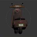 Vibrant Copper Pink Green Scooter With Black Seat And Stylish Design