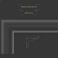 White Architectural Molding With Smooth Curved Design For Wall And Ceiling Trim Decoration