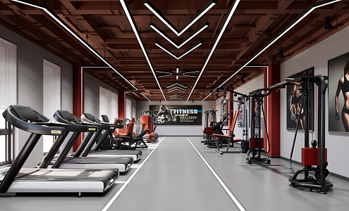 Modern Gym 3d model