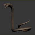 snake cobra venomous snake python reptile cold-blooded animal reptile 3d model