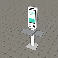 Office Appliance Self Service Terminal With Screen And Tray White Stand Design