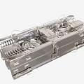 Industrial Equipment With Heavy Duty Metal Frame And Complex Mechanical Components