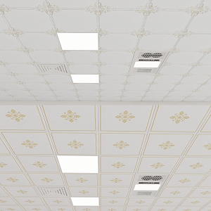 Aluminum gusset ceiling 3d model