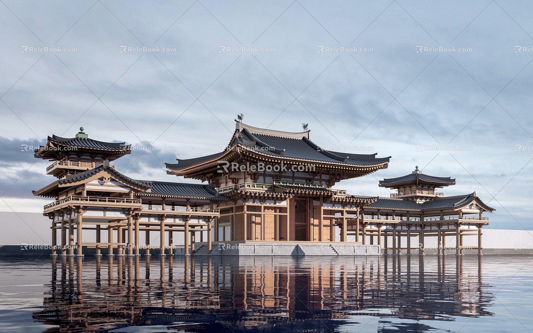 New Chinese Style Landscape Corridor Landscape Corridor Chinese Style Corridor Chinese Style Pavilion 3d model