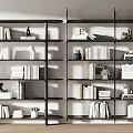 Modern Bookshelf 3d model