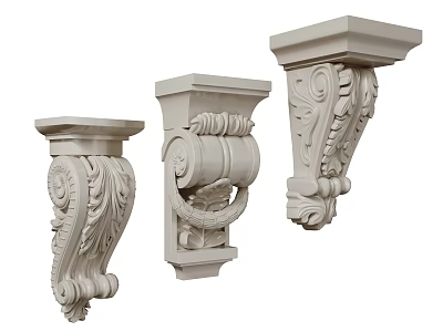 French carved stigma Roman stigma gypsum stigma 3d model