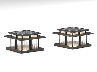 Outdoor floor lamp 3d model