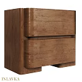 Natural Wood Chest of Drawers With Two Drawers And Simple Design For Bedroom