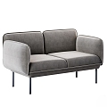 Modern double sofa 3d model