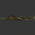 Collection of Natural Stone Materials with Various Shapes and Colors
