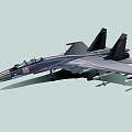 Advanced Gray Military Fighter Jet With Open Cockpit Missiles And Ground Display Setup
