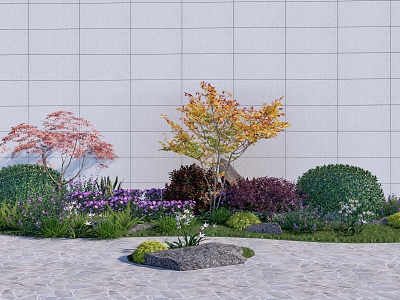 Modern Plant Pile Trees and Shrubs Combination Flower Border model