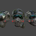 Sci-Fi Mercenary Helmet 3d model