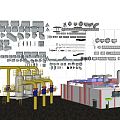 Industrial LOFT Piping Components 3d model