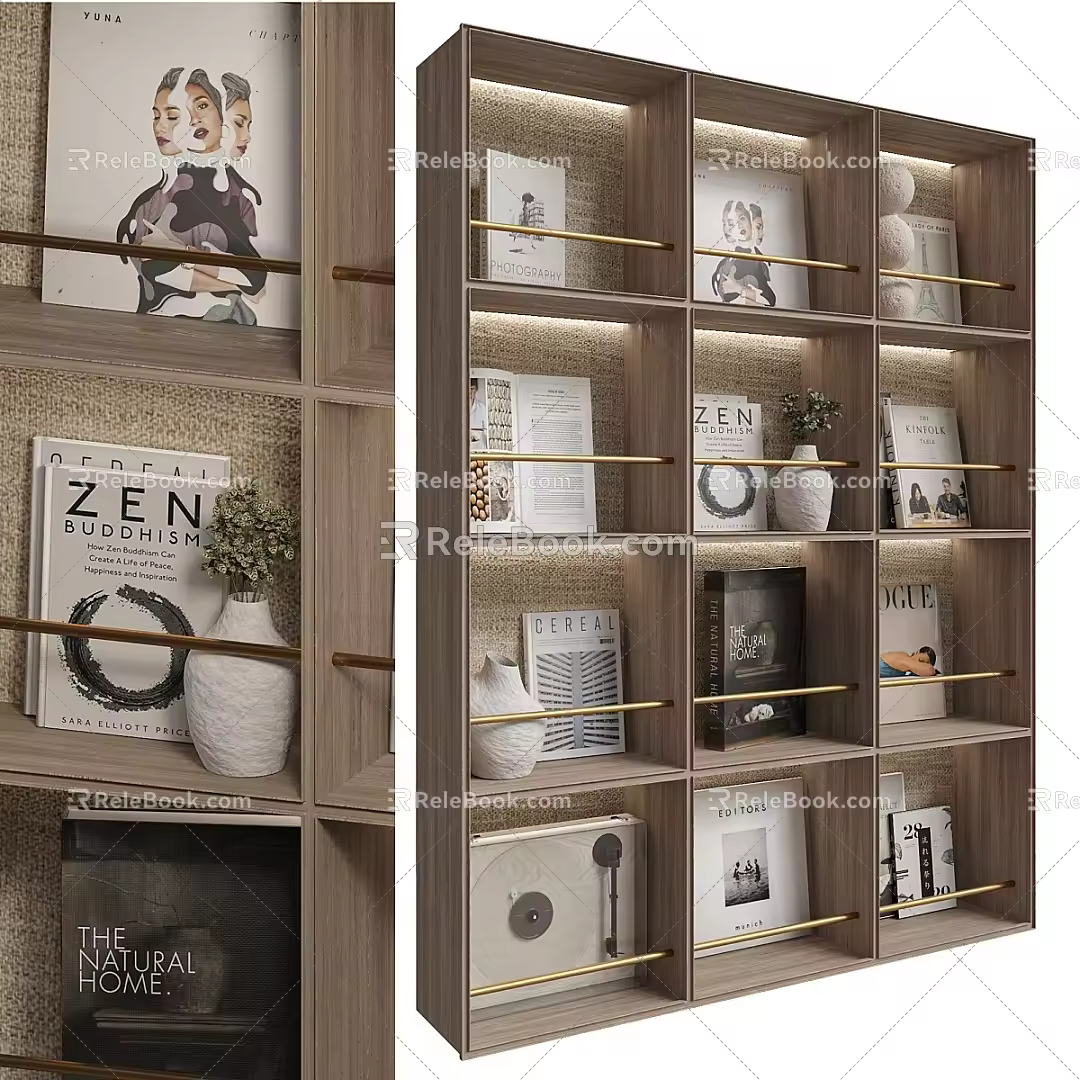 Bookshelf 3d model