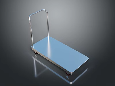 Platform trolley trolley freight truck logistics equipment storage equipment industrial electric platform trolley electric trolley electric platform trolley 3d model