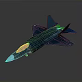 Dark Blue Fighter Jet Model With Sleek Design And Cockpit Canopy Wings
