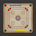 Wooden Frame Tabletop Sports Equipment With Colorful Balls Indoor Game Board