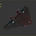 Blue Stealth Fighter Jet Model Featuring Delta Wing Design And Number 45 Details