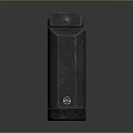 Black Cylindrical Military Weapon With Fuse And Tactical Surface Texture