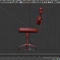 Black Single Office Chair With High Back Armrests And Swivel Wheels