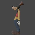 Cartoon Game Movie Character Goofy With Brown Hat Yellow Vest Blue Pants And White Gloves