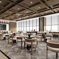 Modern Front Desk Office Front Desk Negotiation Reception Area 3d model