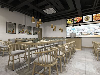 Modern Restaurant 3d model