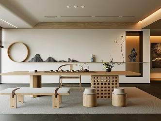 New Chinese Tea Room 3d model