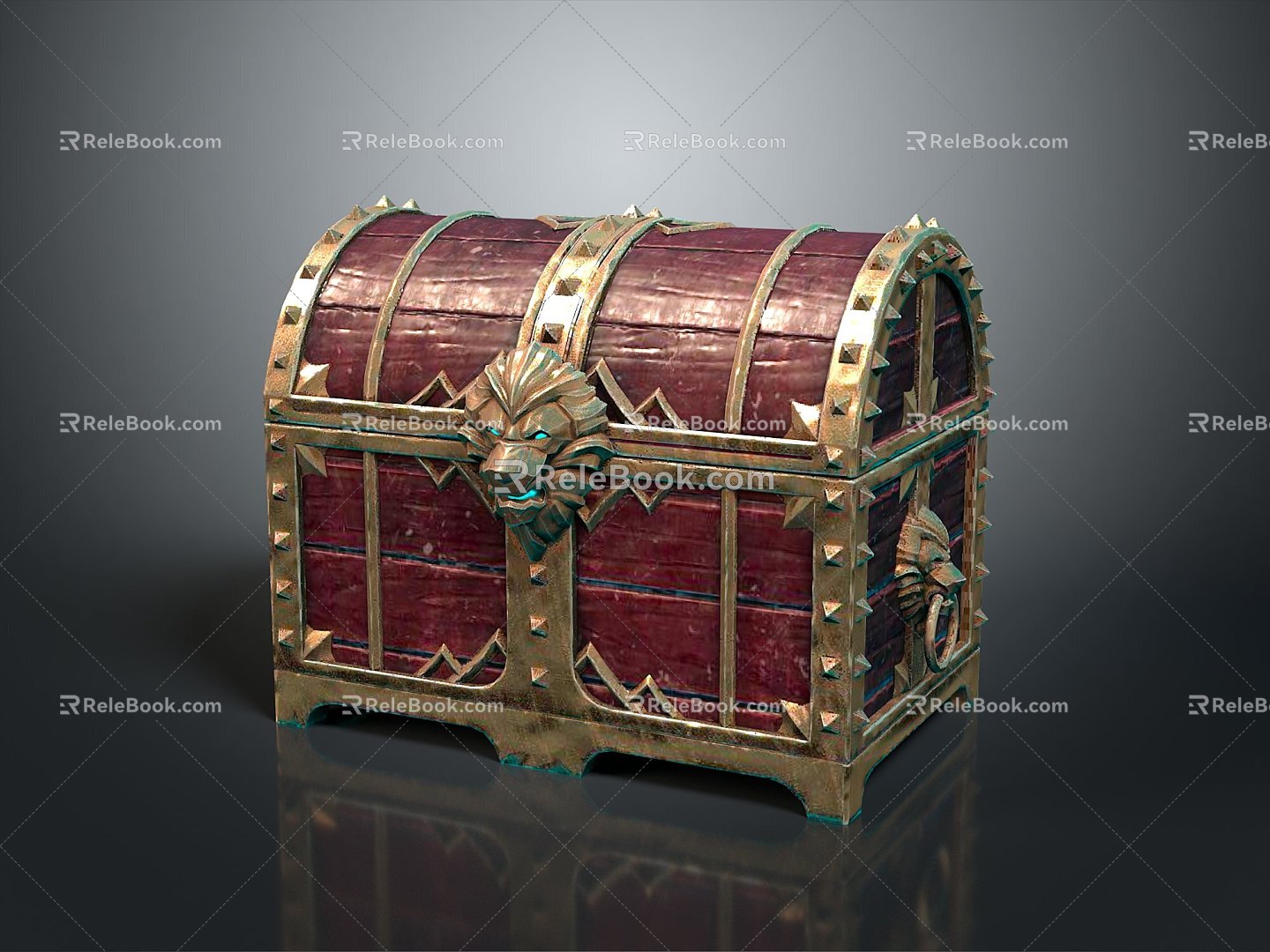 Cartoon Chest Treasure Chest Treasure Chest Jewelry Chest Cashbox Wooden Chest Game Chest Treasure Chest Pirate Chest 3d model