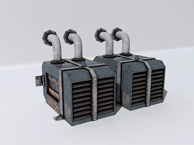 Industrial LOFT generator waste generator 3d model Industrial LOFT generator waste generator 3d model