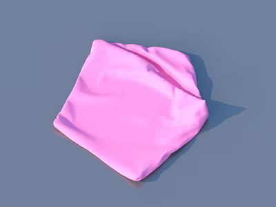 Absorbent Soft Pink Household Towel For Daily Use And Comfortable Drying 3d model