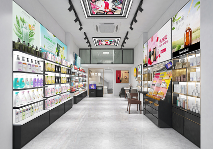 Modern Cosmetics Store 3d model